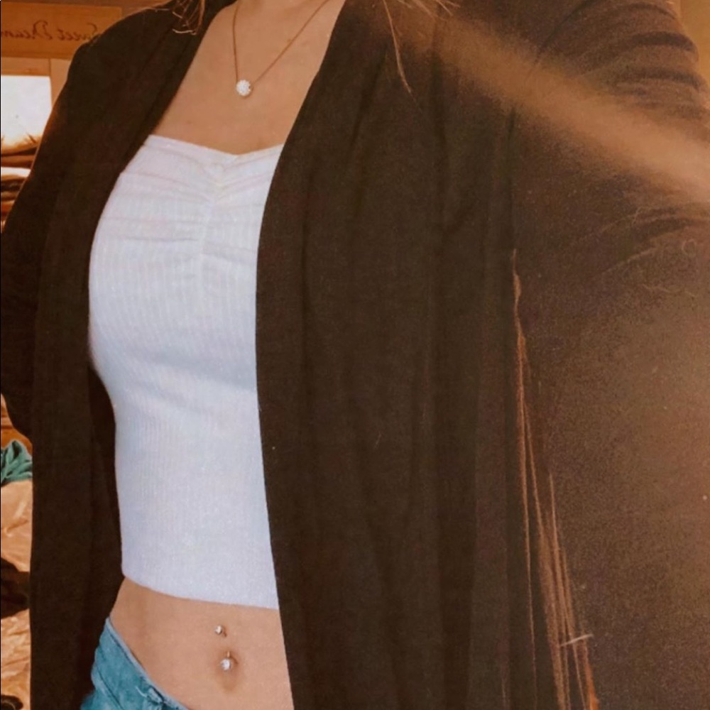 Simple Black Cardigan